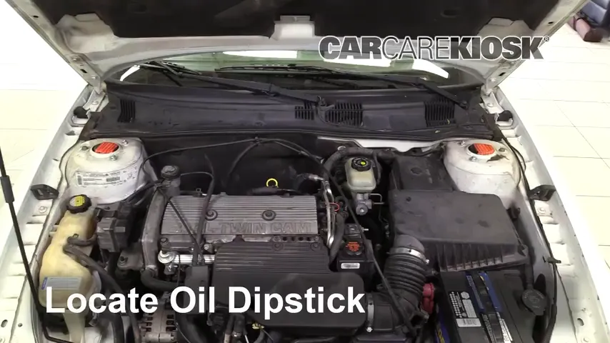 2001 Oldsmobile Alero GL 2.4L 4 Cyl. Sedan (4 Door) Oil Check Oil Level